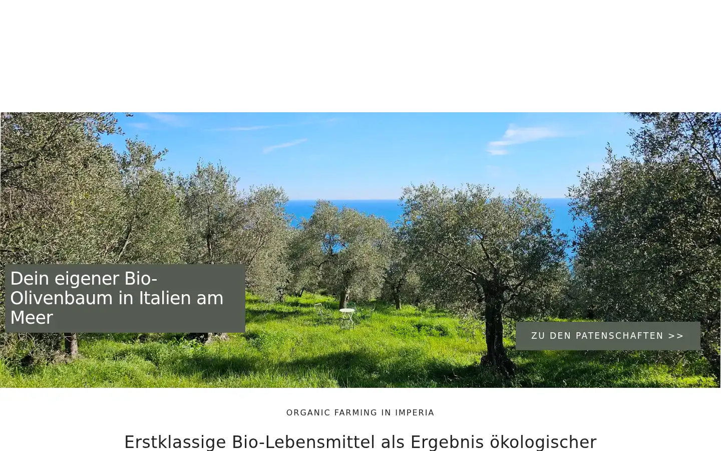 Screenshot of organicfarming-italy.com