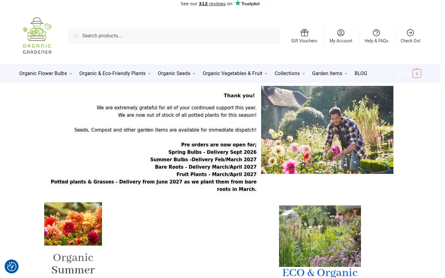 Screenshot of organicgardener.co.uk