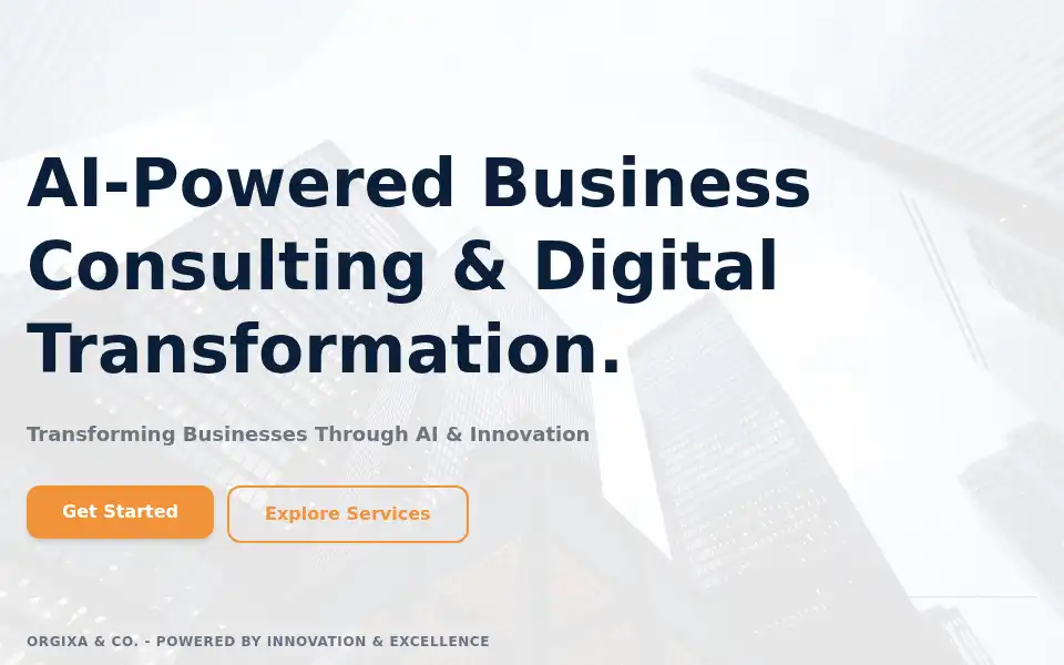 Screenshot of orgixa.com