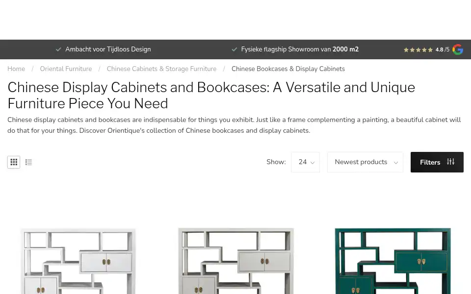 Screenshot of orientique.nl