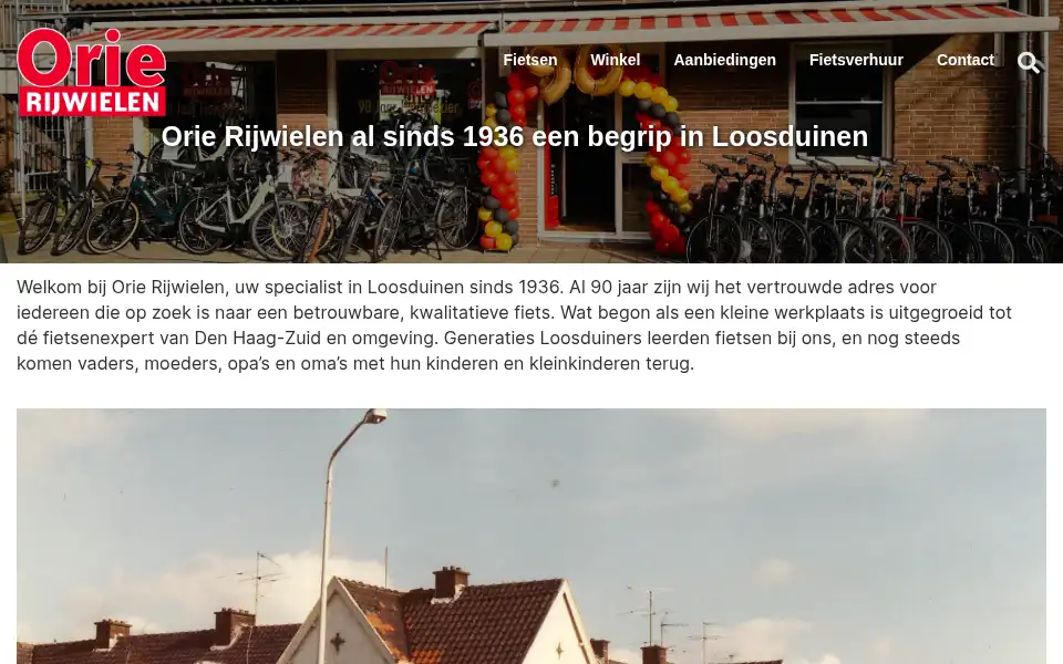 Screenshot of orierijwielen.nl