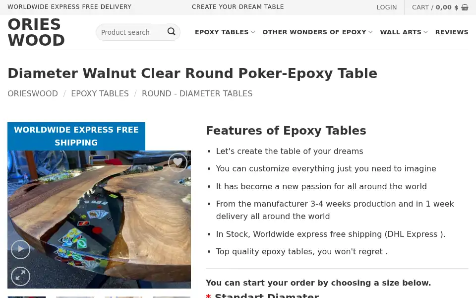 Screenshot of orieswood.com