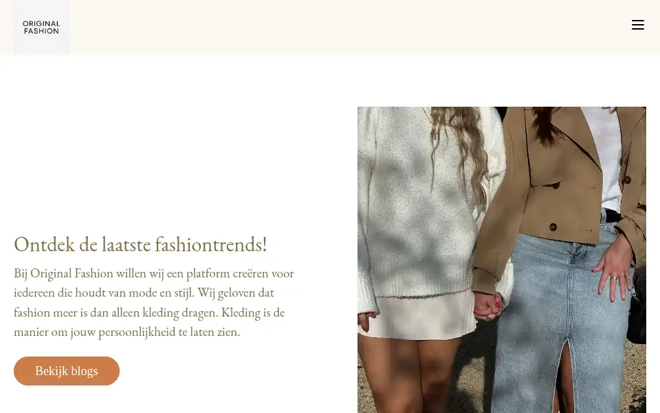 Screenshot of original-fashion.nl