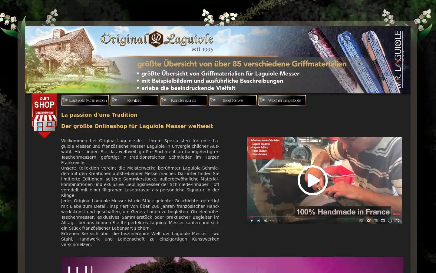 Screenshot of original-laguiole.de
