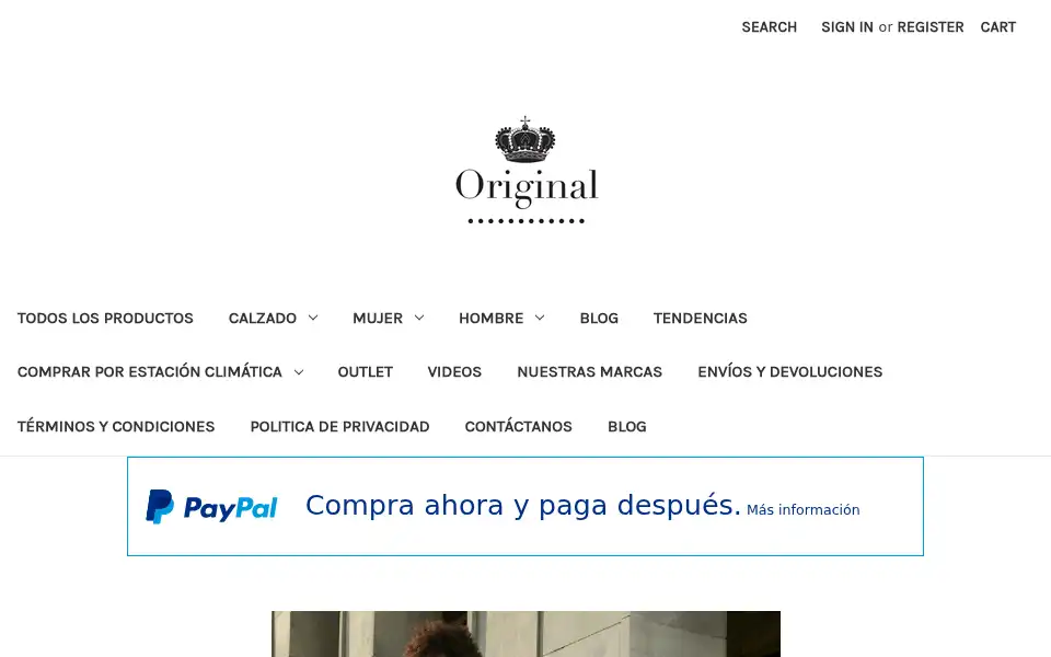 Screenshot of originalonweb.com