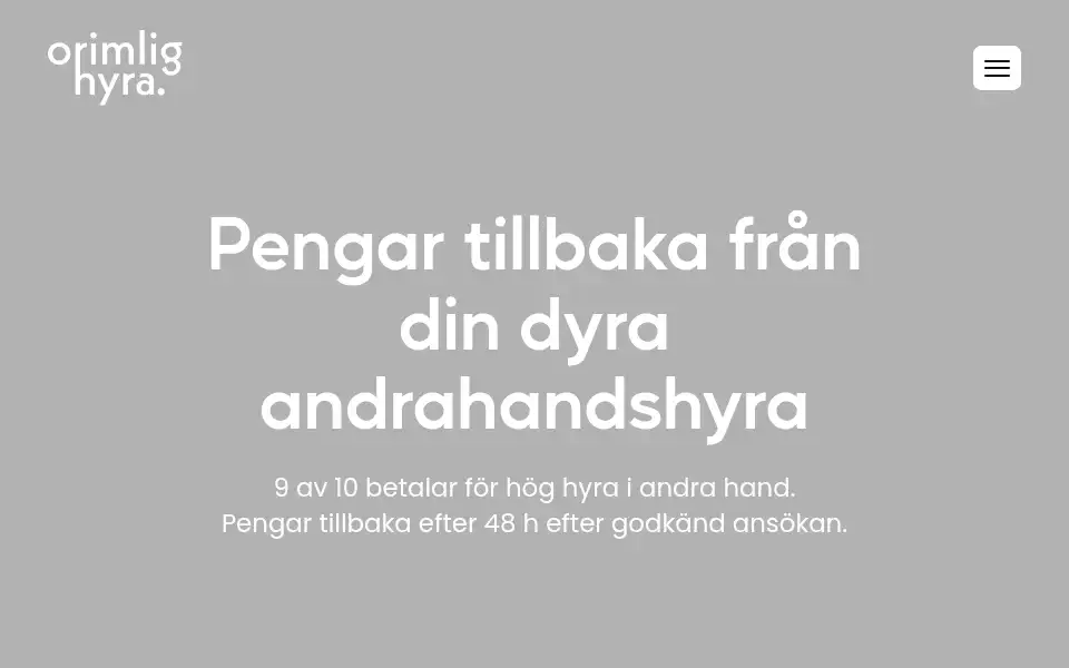 Screenshot of orimlighyra.se