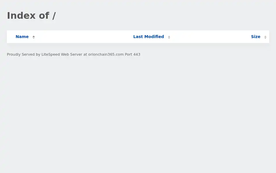 Screenshot of orionchain365.com