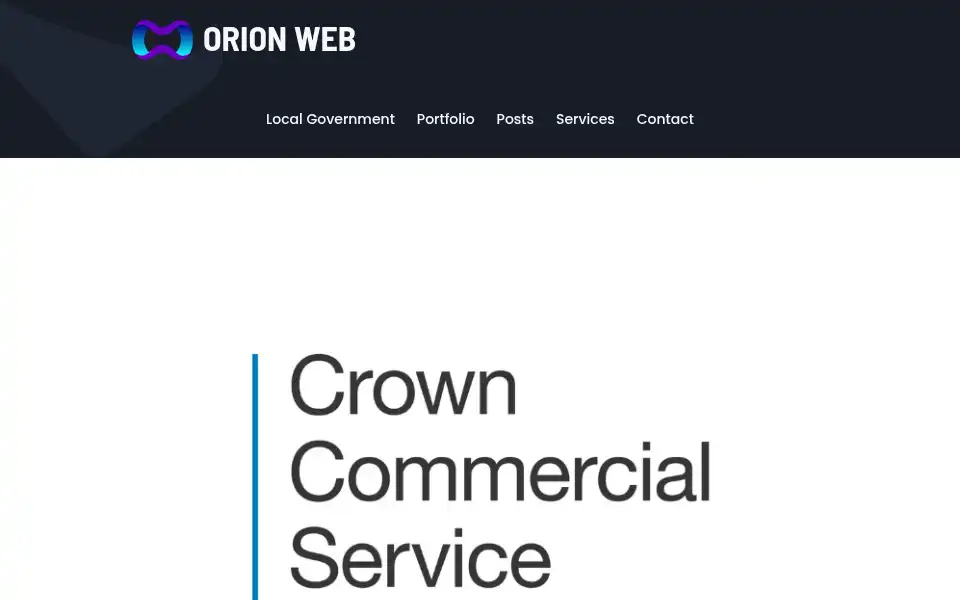 Screenshot of orionweb.uk