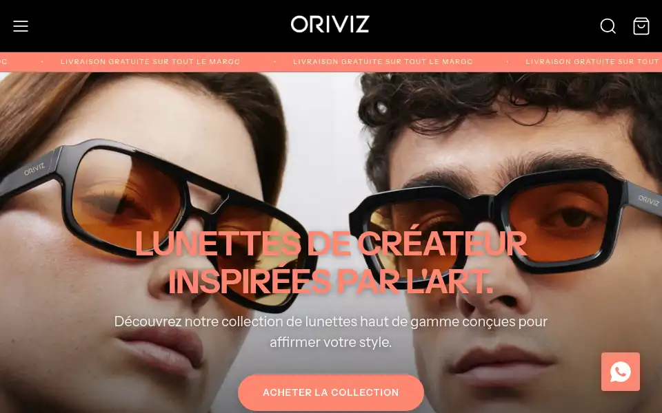 Screenshot of oriviz.com