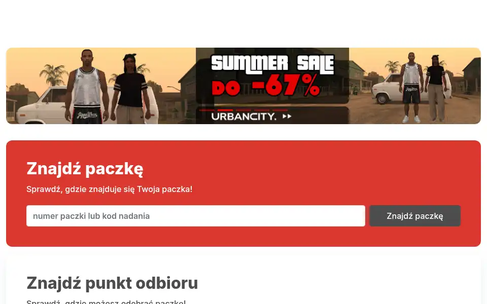 Screenshot of orlenpaczka.pl