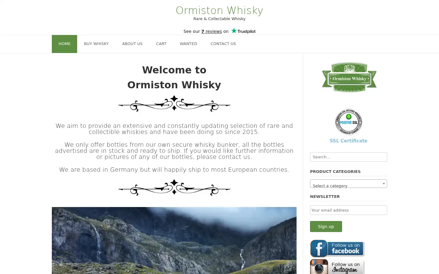 Screenshot of ormistonwhisky.com