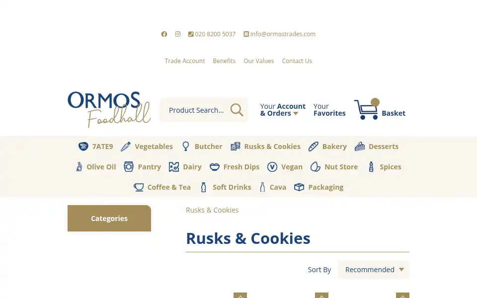 Screenshot of ormos.co.uk