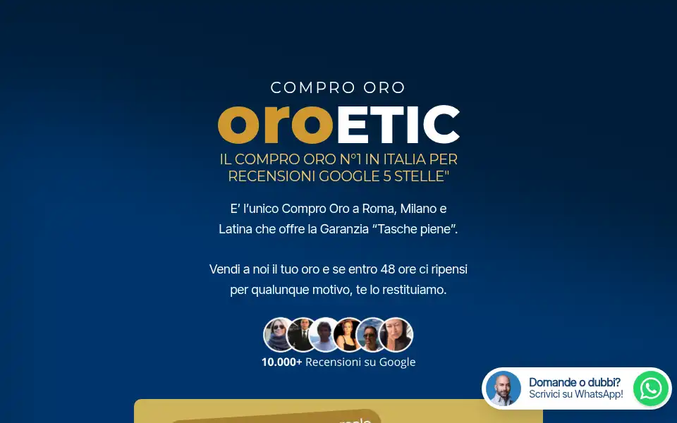 Screenshot of oroetic.it