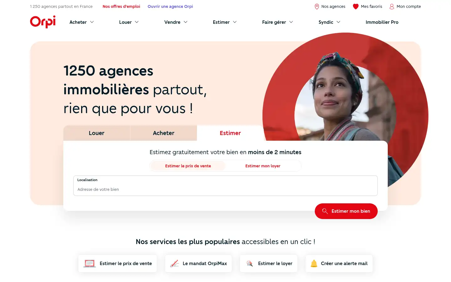Screenshot of orpi.com