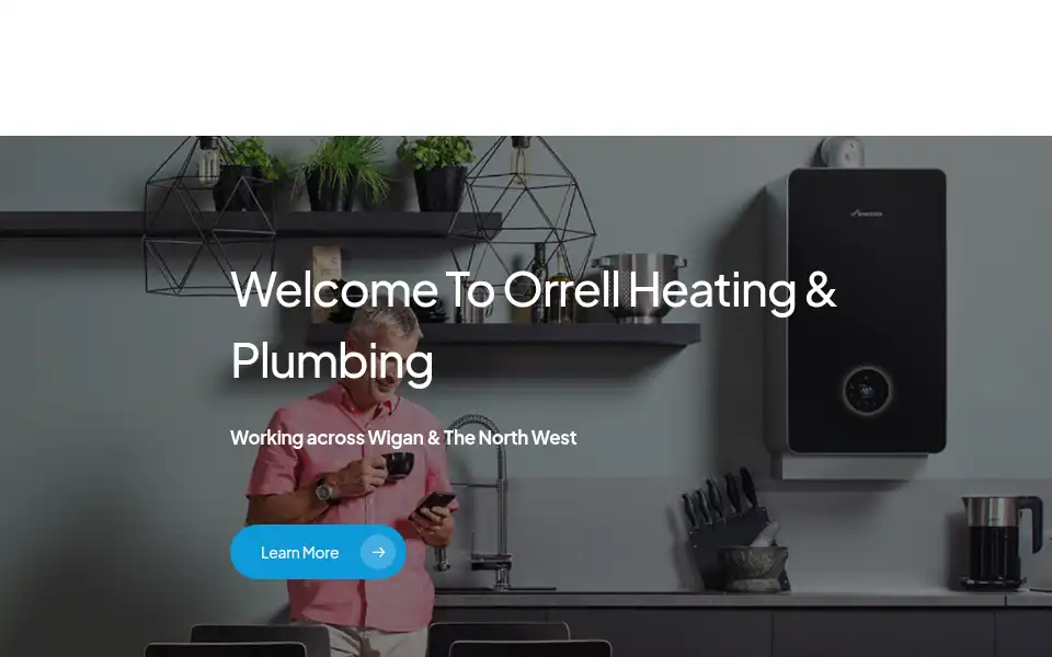 Screenshot of orrellheating.co.uk
