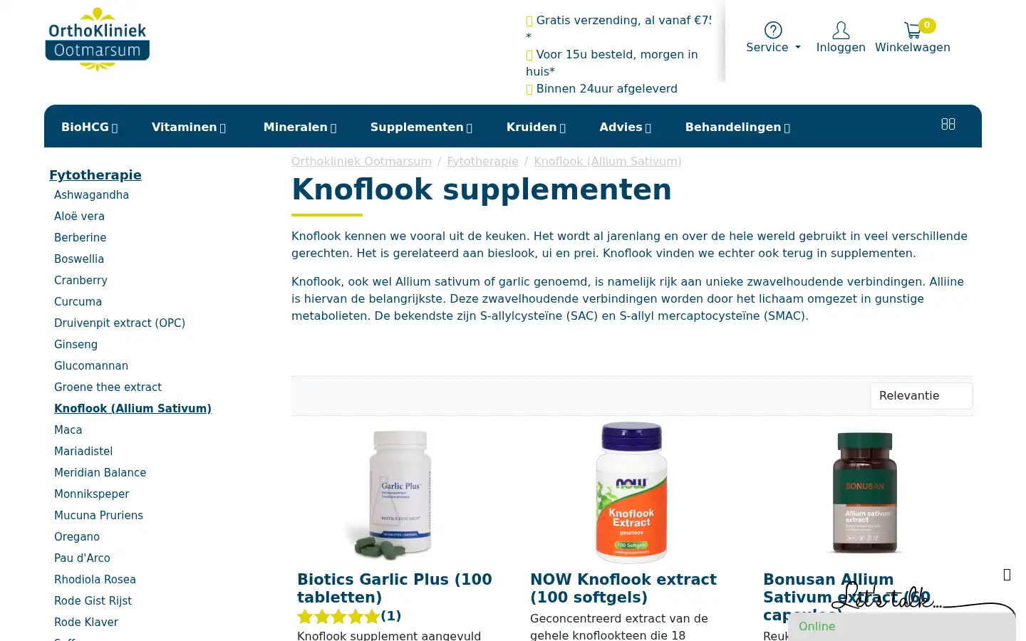 Screenshot of orthokliniek.com