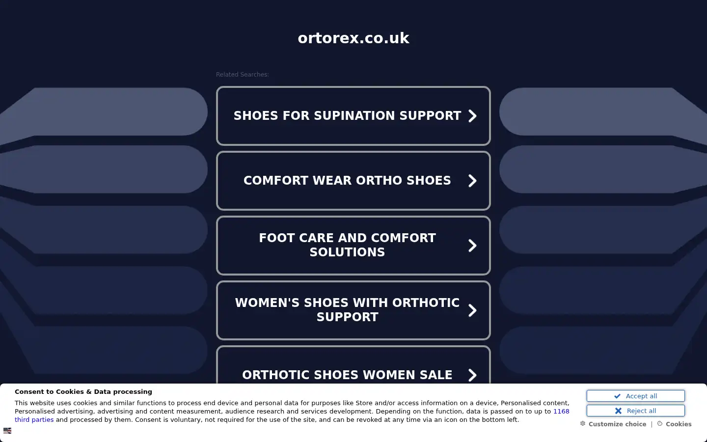 Screenshot of ortorex.co.uk
