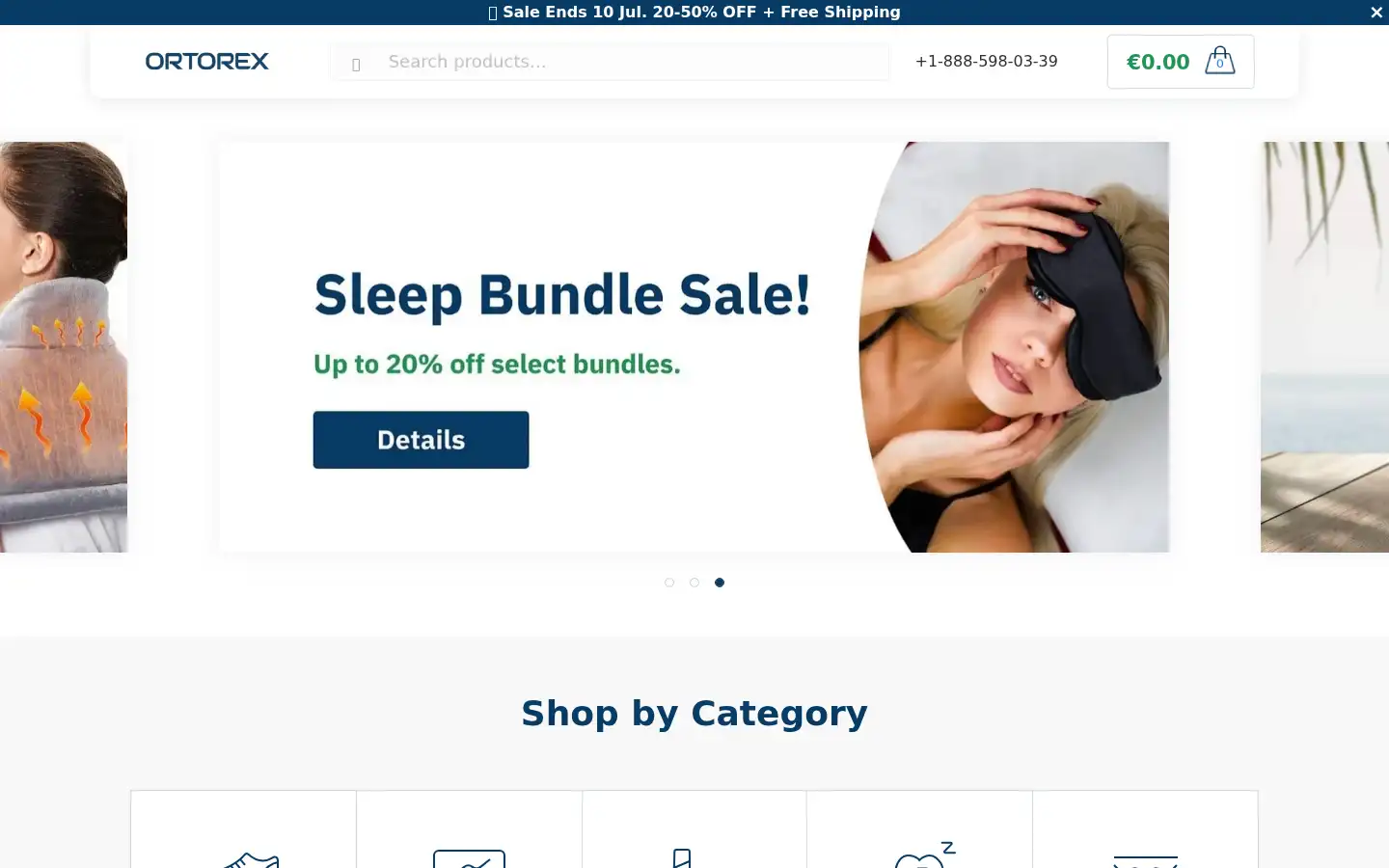 Screenshot of ortorex.com