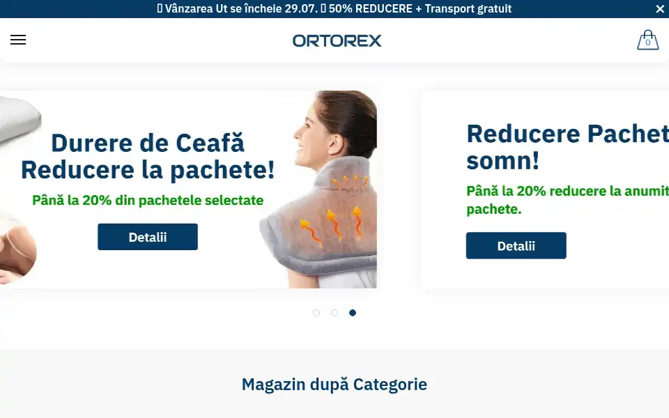 Screenshot of ortorex.ro
