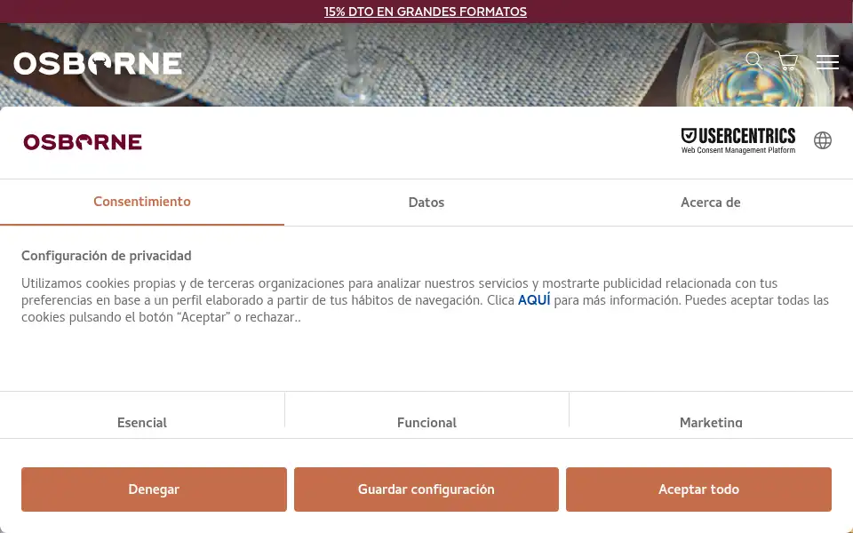 Screenshot of osborne.es