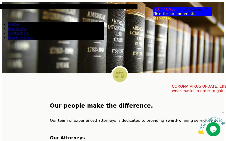 Screenshot of osbournelaw.com