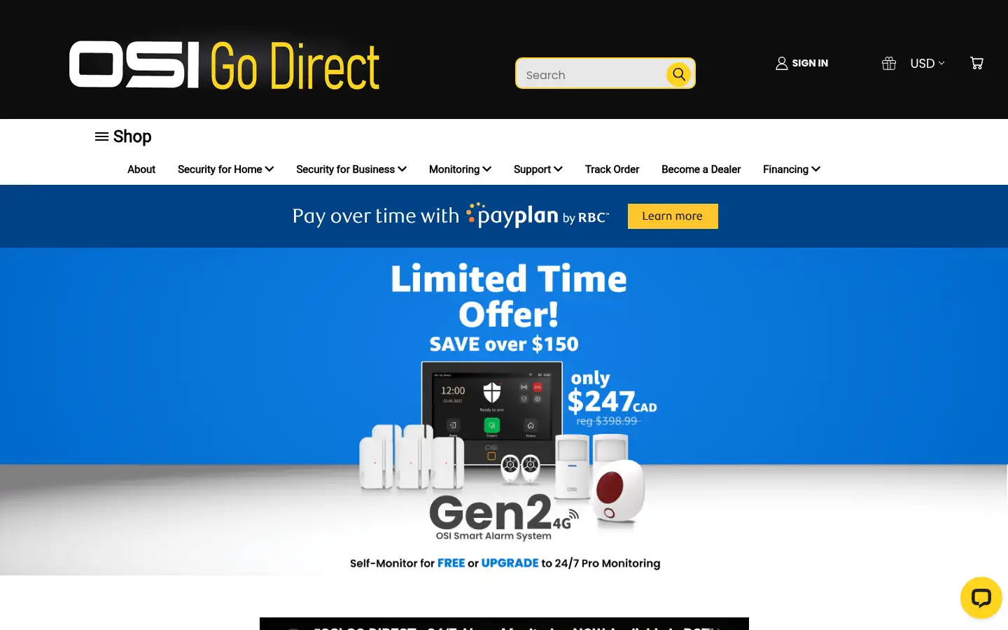 Screenshot of osigodirect.com