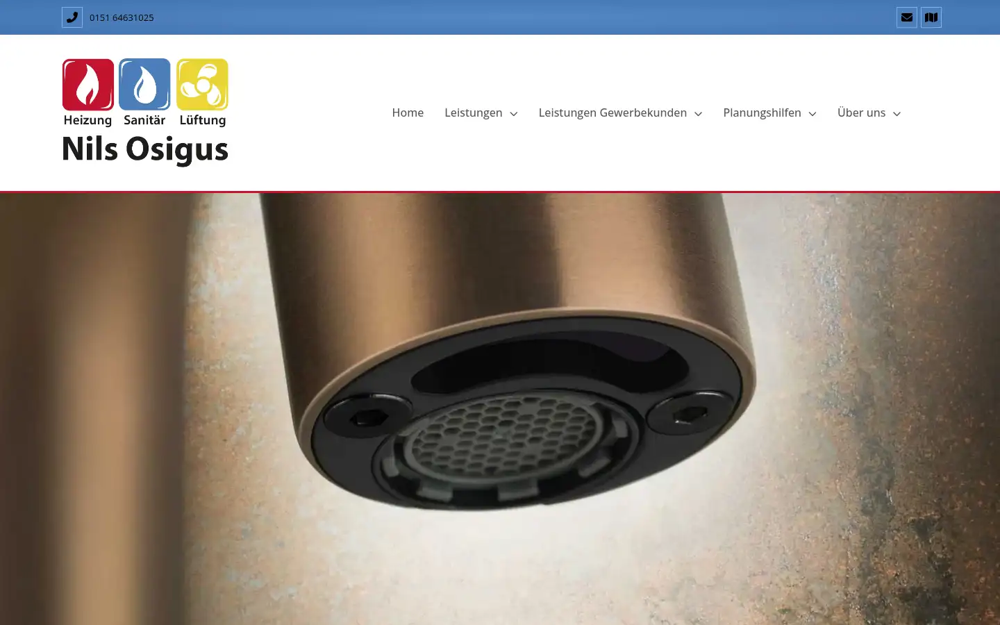Screenshot of osigus-haustechnik.de