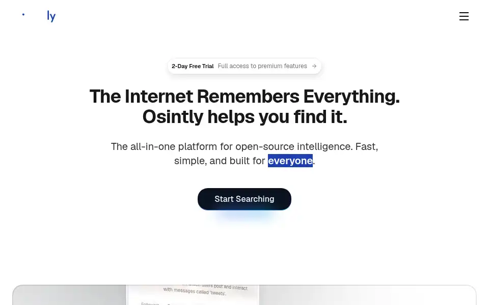 Screenshot of osint.ly