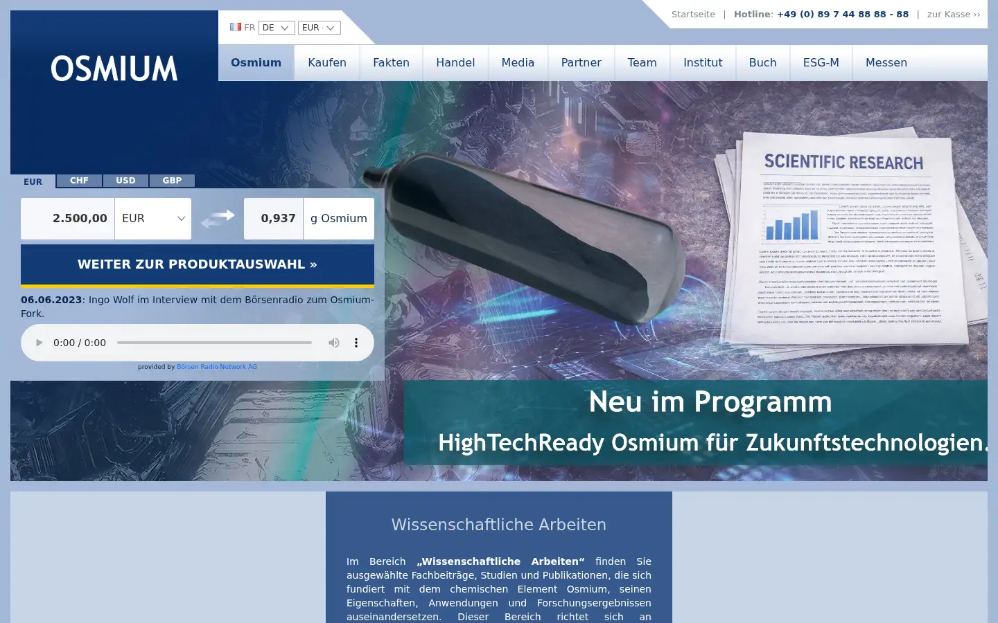 Screenshot of osmium.com