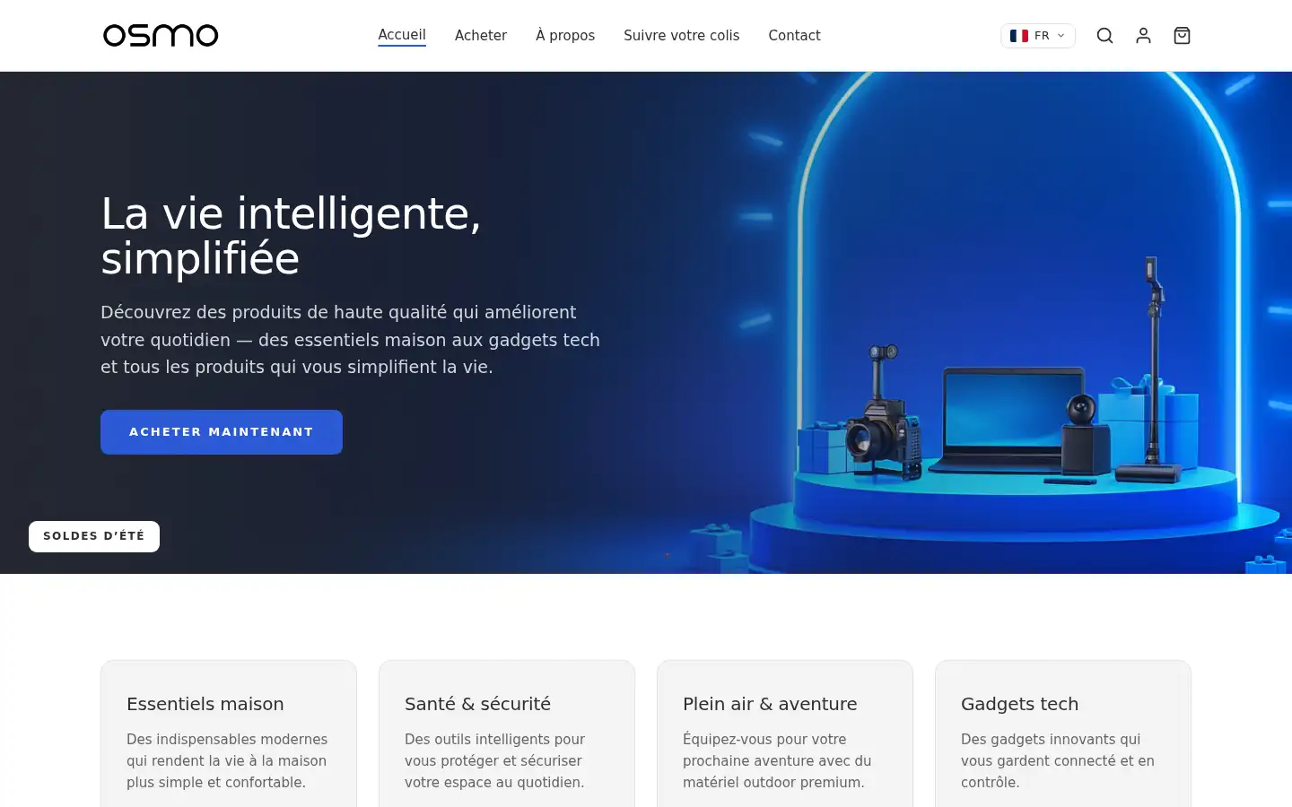 Screenshot of osmo-official.com