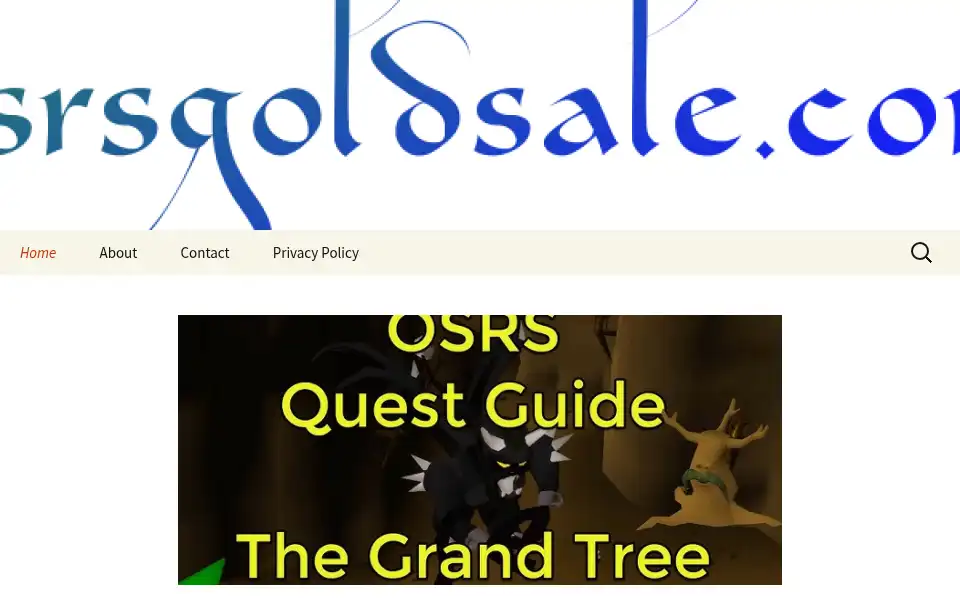 Screenshot of osrsgoldsale.com