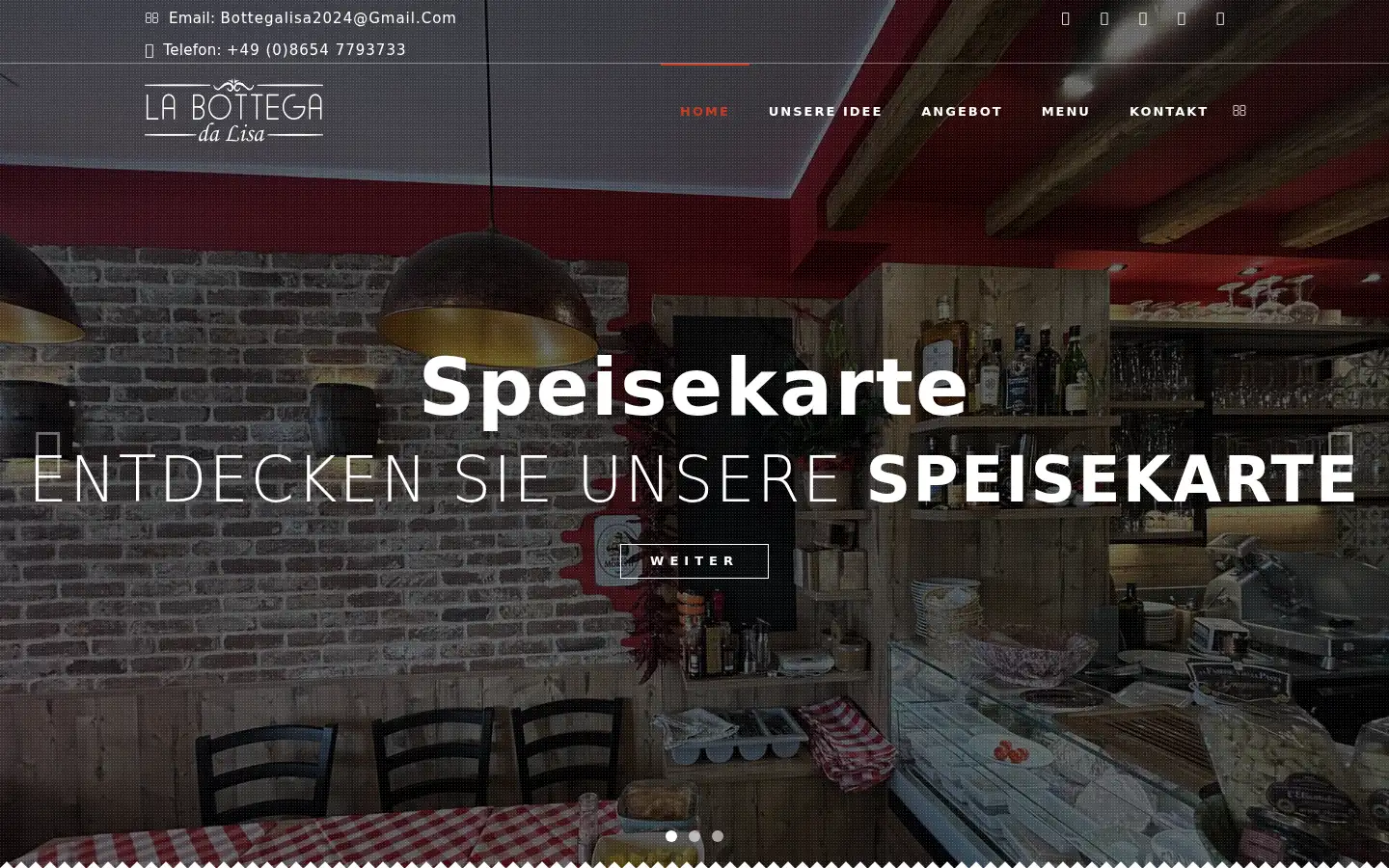 Screenshot of osterialisa.com