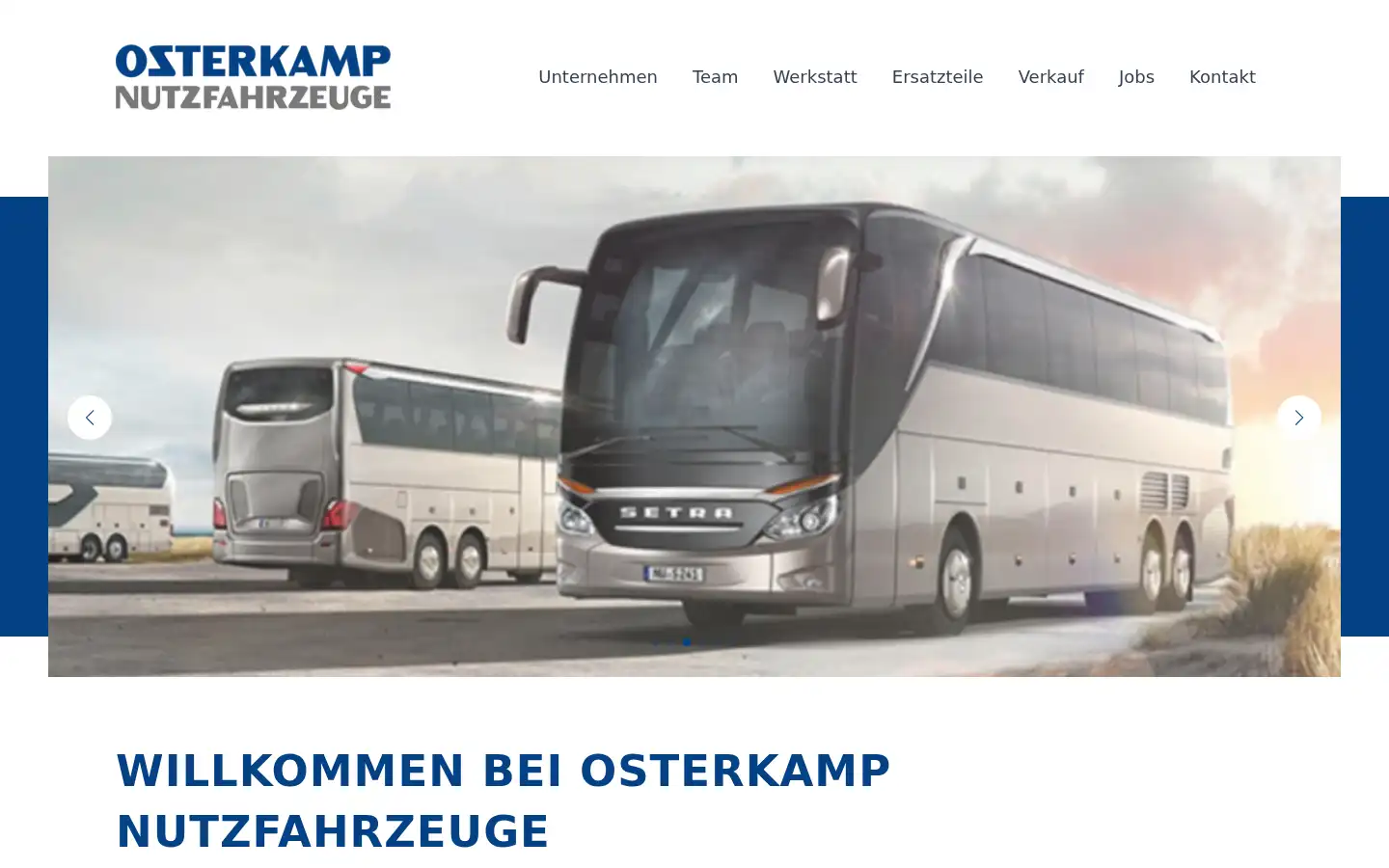 Screenshot of osterkamp-nutzfahrzeuge.de