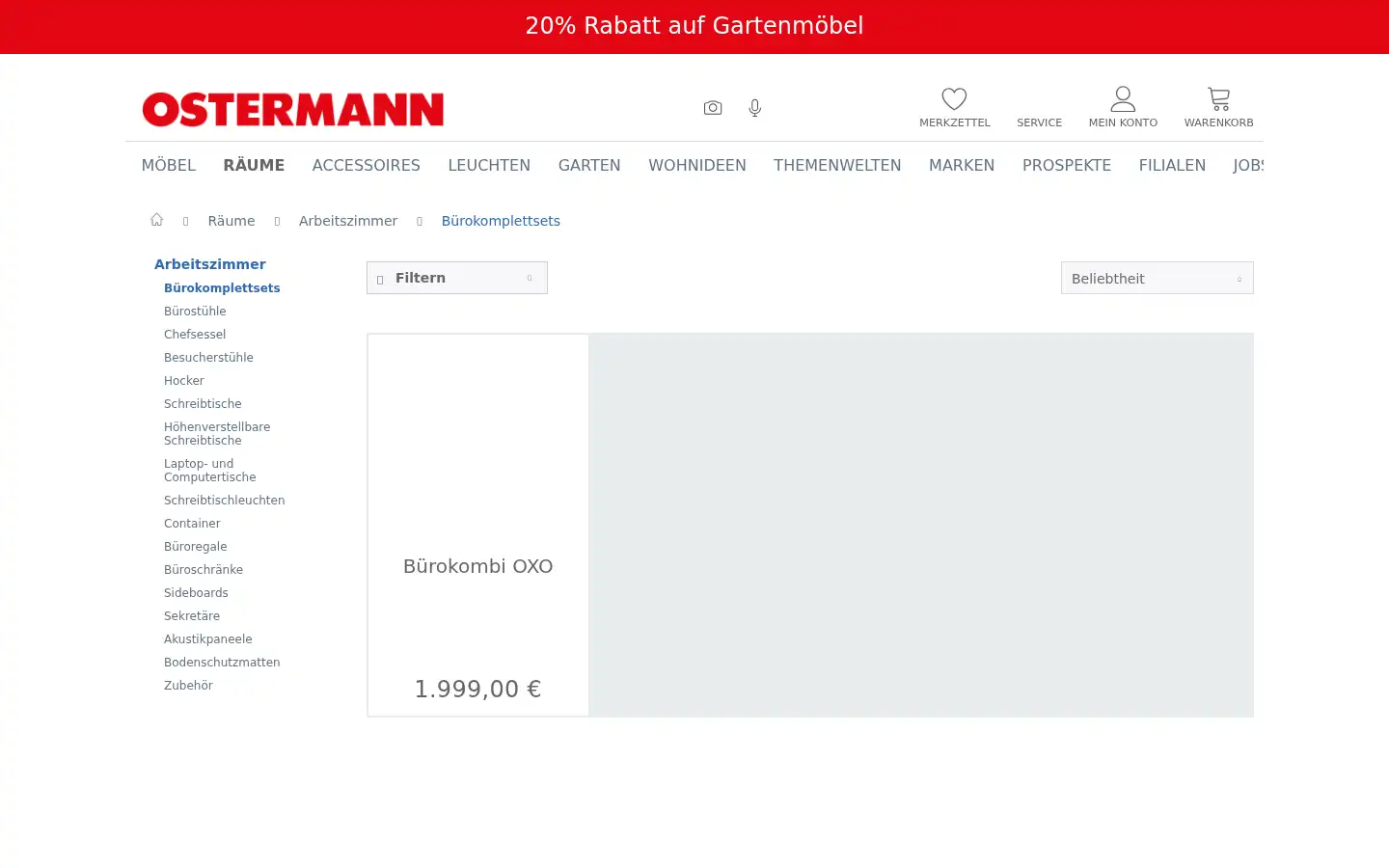Screenshot of ostermann.de