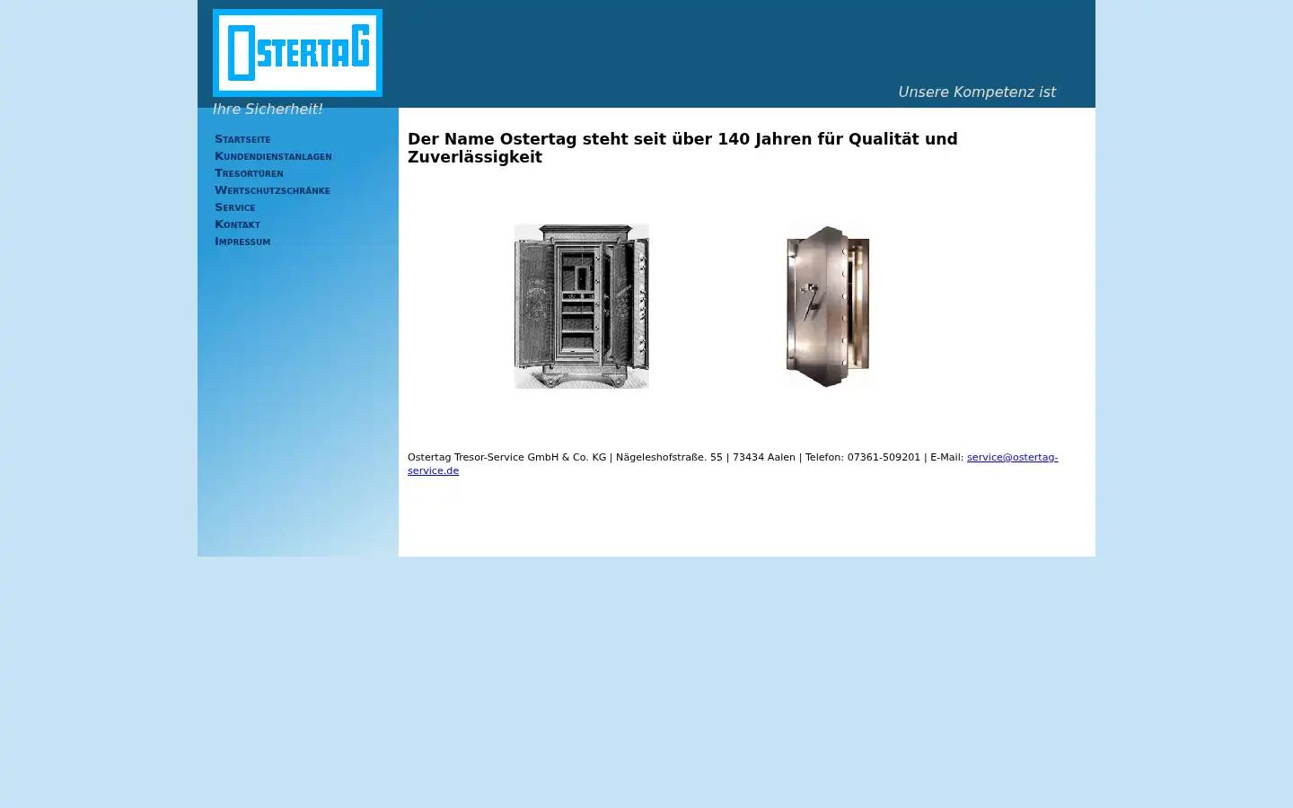Screenshot of ostertag-service.de