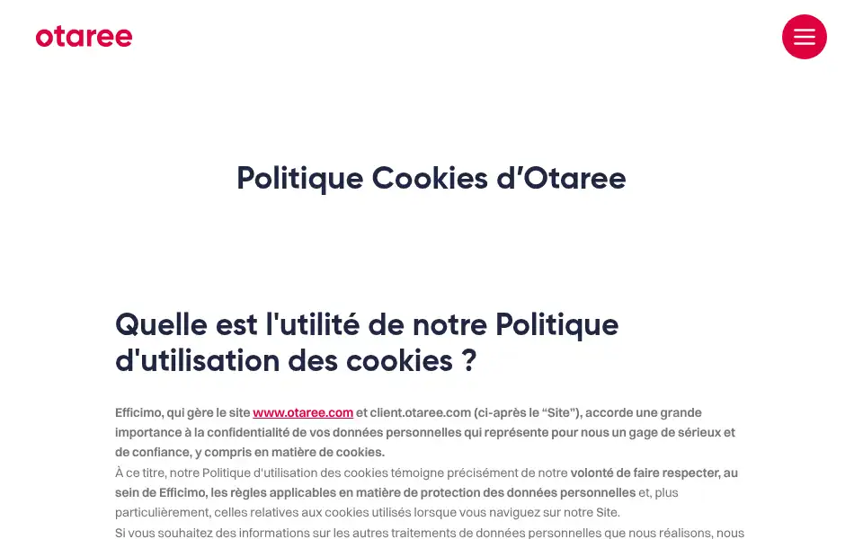 Screenshot of otaree.com