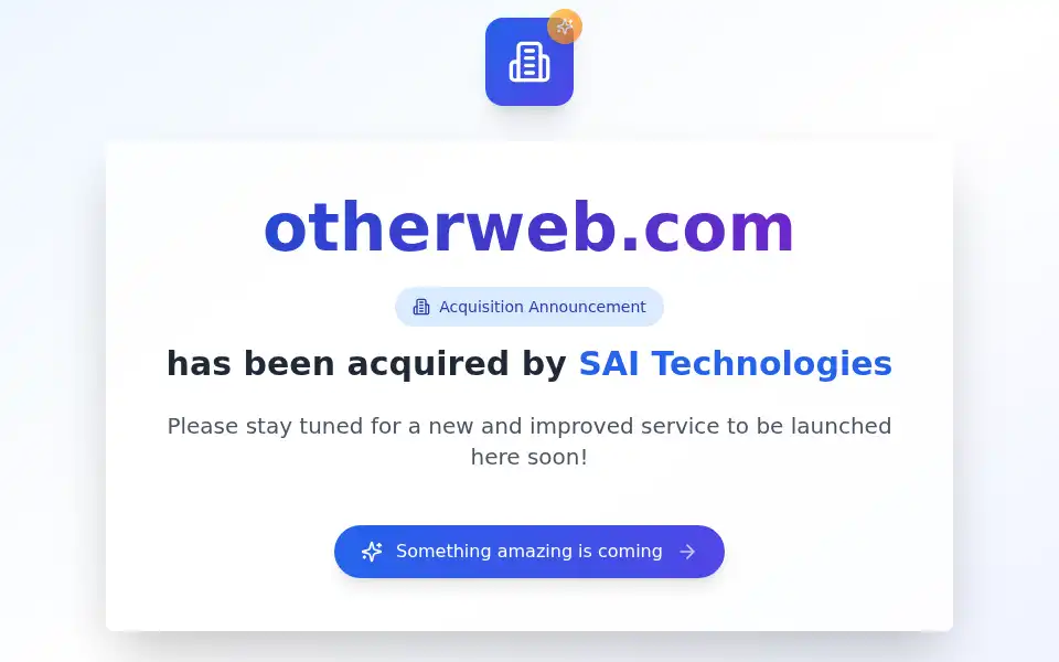Screenshot of otherweb.com