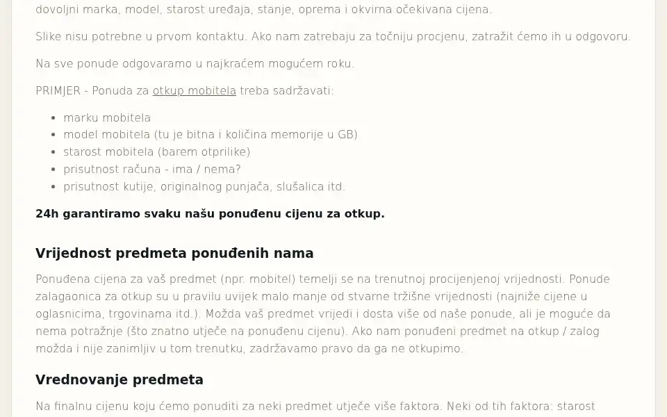 Screenshot of otkupzg.com