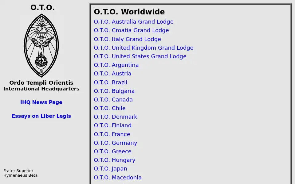 Screenshot of oto.org