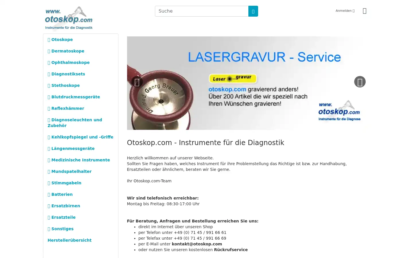 Screenshot of otoskop.com