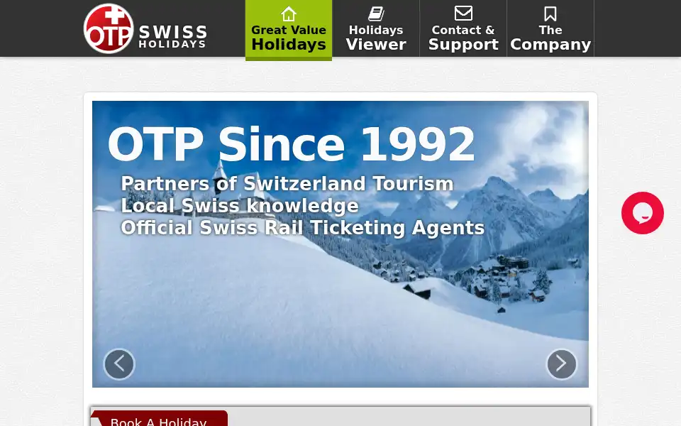 Screenshot of otp.co.uk