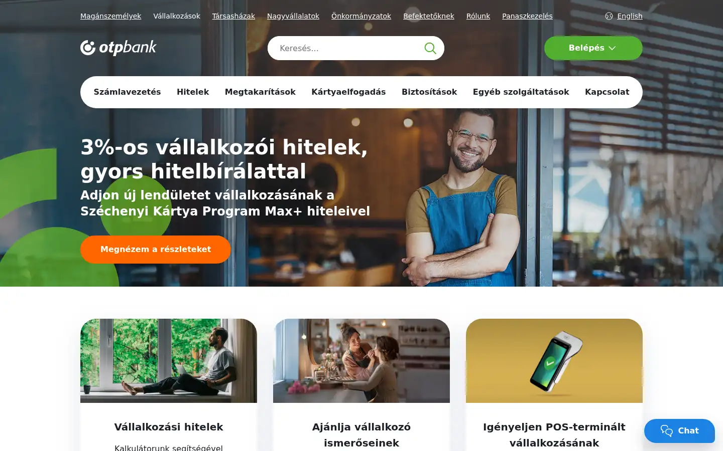 Screenshot of otpbank.hu