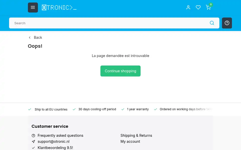 Screenshot of otronic.nl