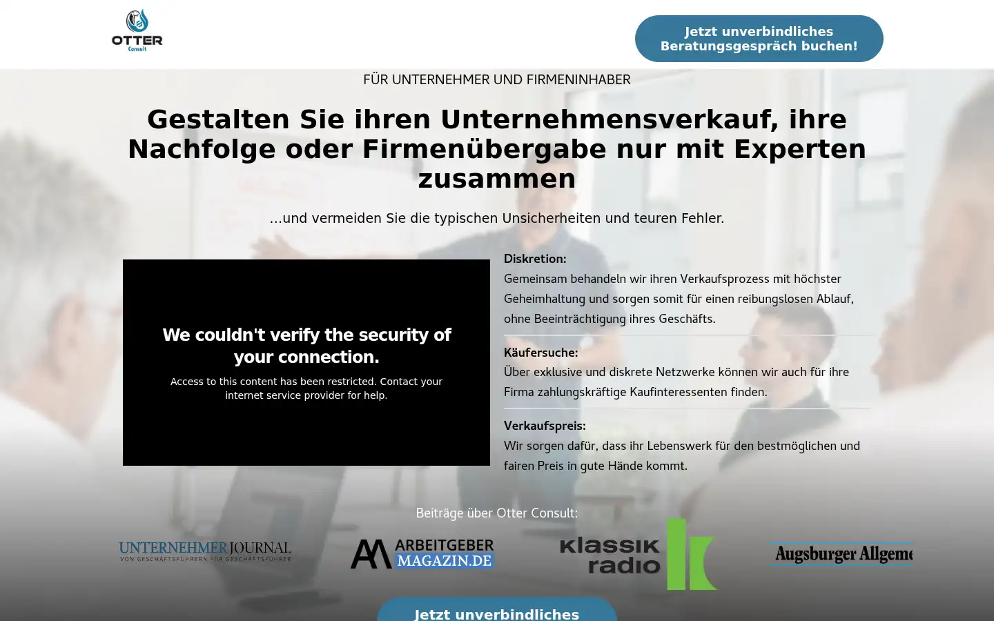 Screenshot of otterconsult.de