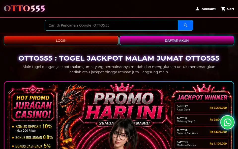Screenshot of otto555.com