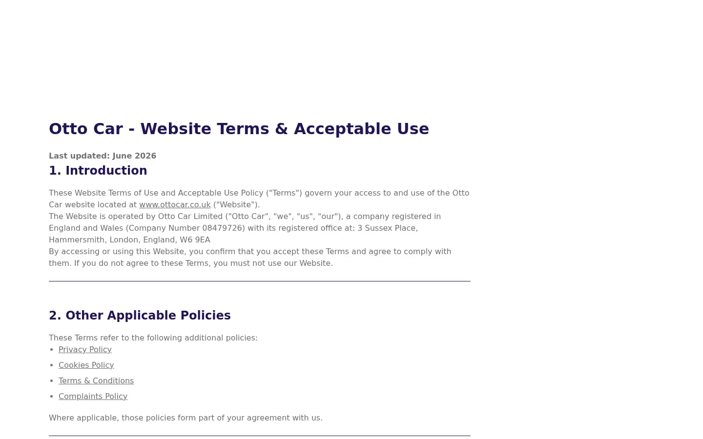 Screenshot of ottocar.co.uk