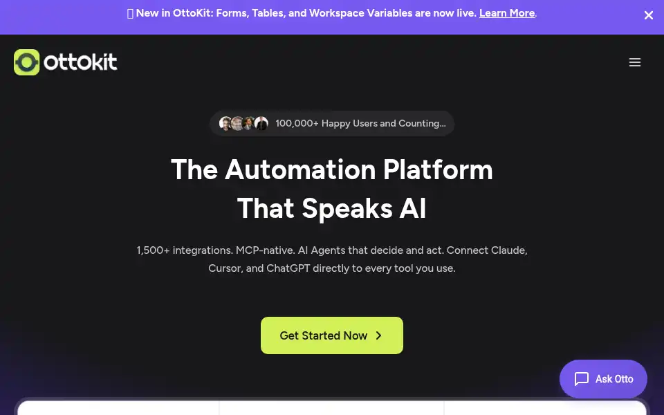 Screenshot of ottokit.com