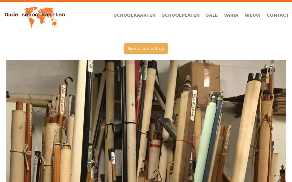 Screenshot of oudeschoolkaarten.be