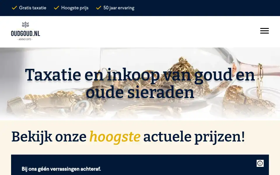 Screenshot of oudgoud.nl