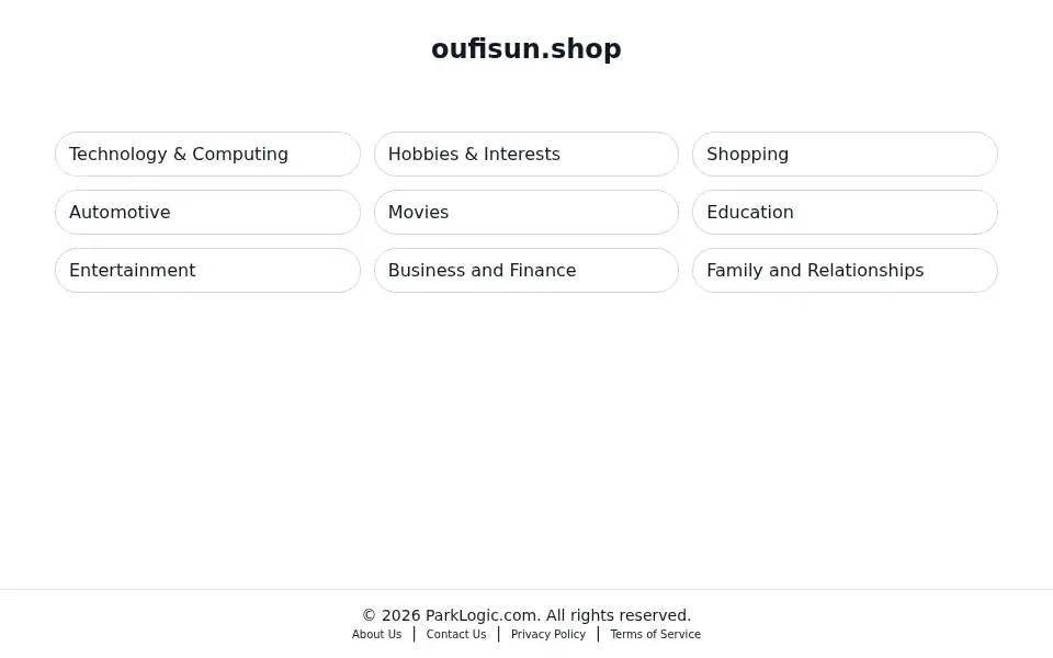 Screenshot of oufisun.shop